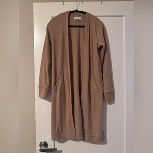 Soft A&F Cozy Tan Long Duster Cardigan Sweater